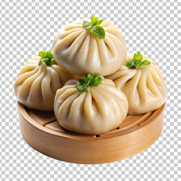 PSD double decker dumplings transparent background