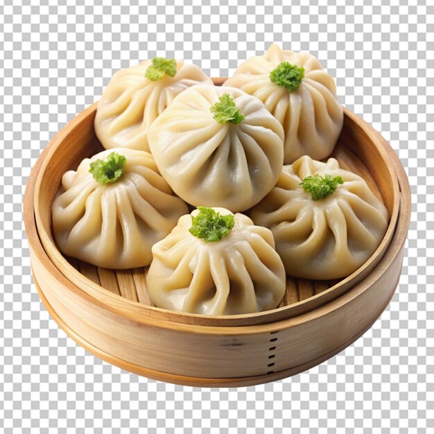 PSD double decker dumplings transparent background