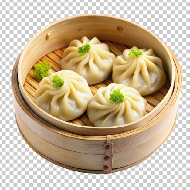 PSD double decker dumplings transparent background