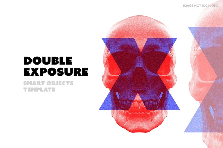 PSD double exposure photo effect