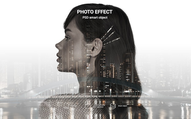 double exposure photo effect