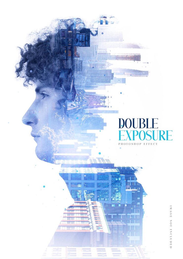PSD double exposure photo effect