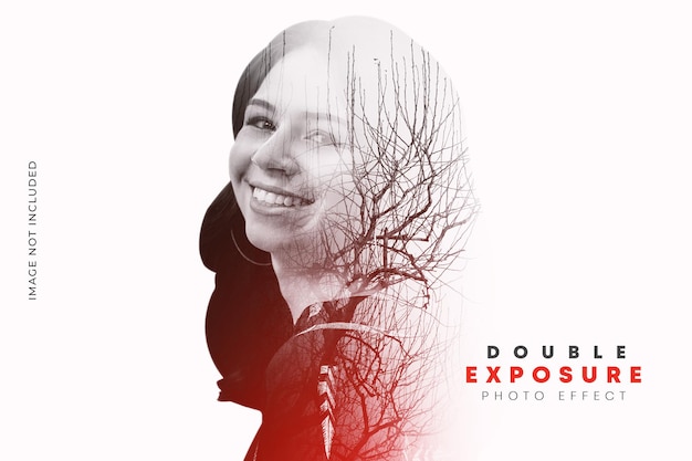 Double exposure psd photo effect