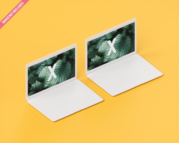 PSD double notebook mockup