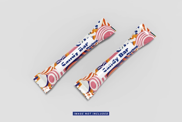 PSD Двойной мокап candy bar