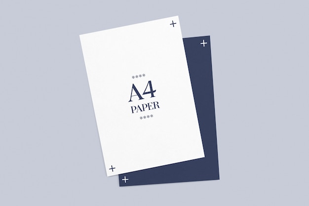 PSD double sided a4 paper template