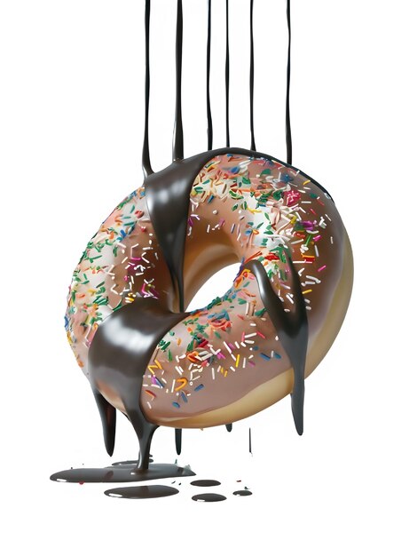 PSD doughnut icing dripping