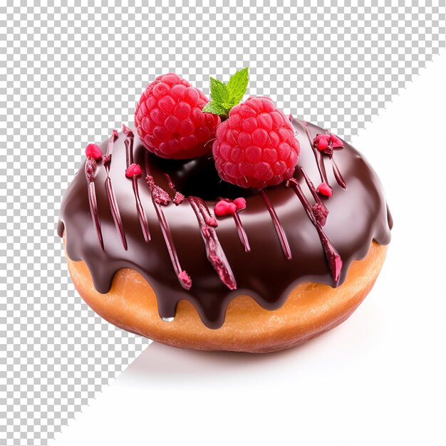 PSD doughnut isolated on transparent background