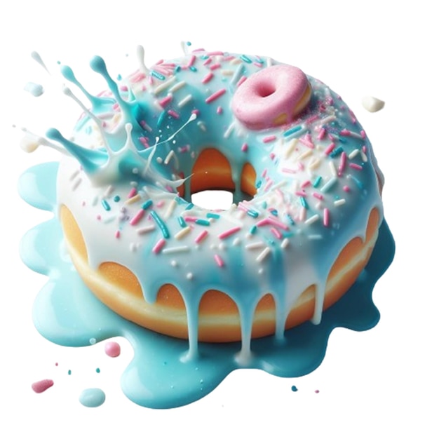 PSD doughnut splash