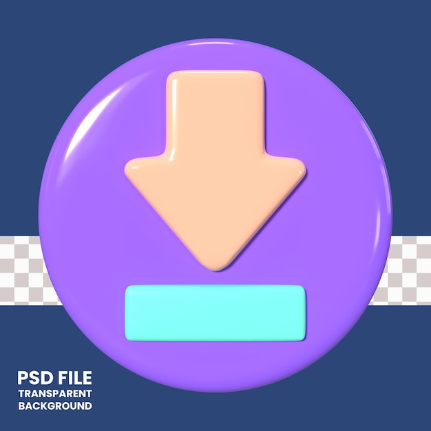 Premium PSD Download 3d illustration icon