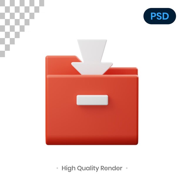 Download 3d render illustration premium psd