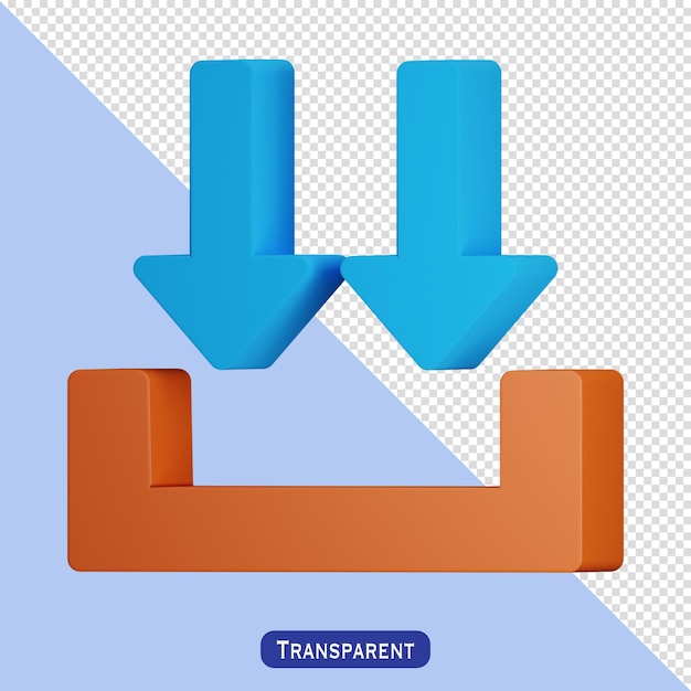 PSD Скачать значок стрелки в 3d стиле