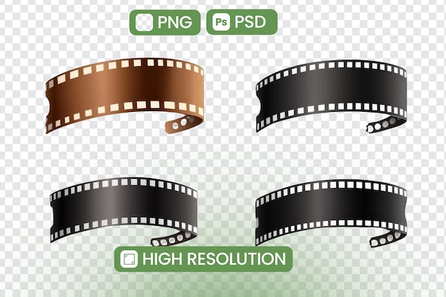 크리에이티브 프로젝트를위한 고해상도 필름 스트립 PNG PSD 모을 다운로드하십시오 레트로 디자인과 영화 시각에 완벽합니다 즉시 다운로드 할 수있는 자산으로 작업에 고전적인 터치를 추가합니다.