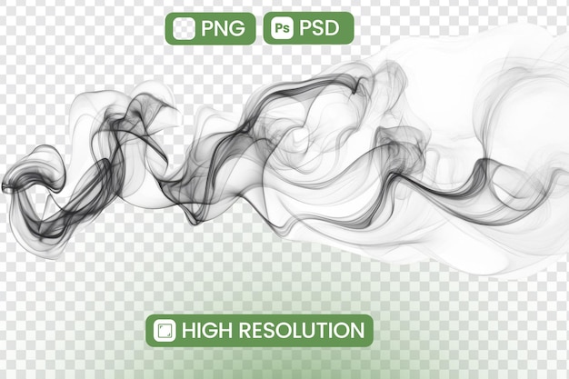 download highresolution png and psd files of abstract smoke swirling flowing transparent design elements perfect for graphic projects and digital art seamlessly integrated into creative workflows