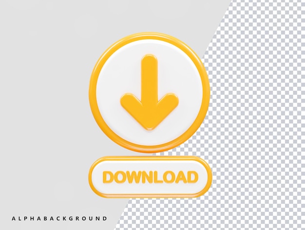 download icon rendering 3d illustration transparent
