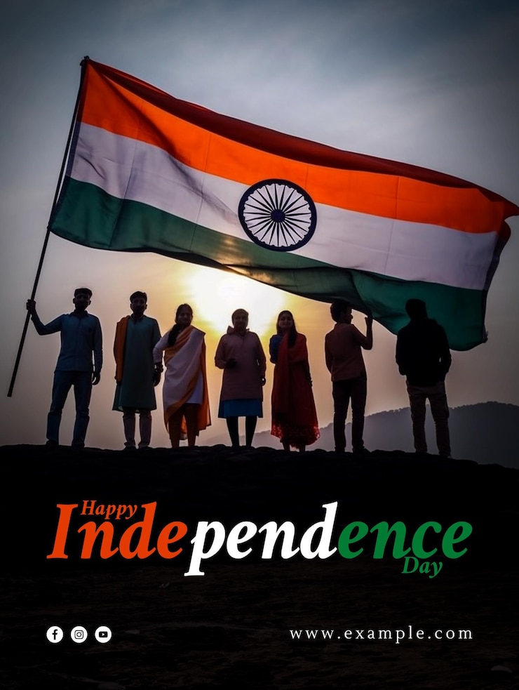 PSD download psd templates for a spectacular indian independence day