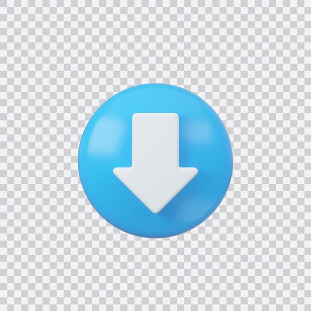 Download skilt knap isoleret