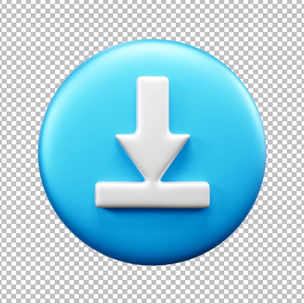 PSD download ui-pictogram 3d render geïsoleerd