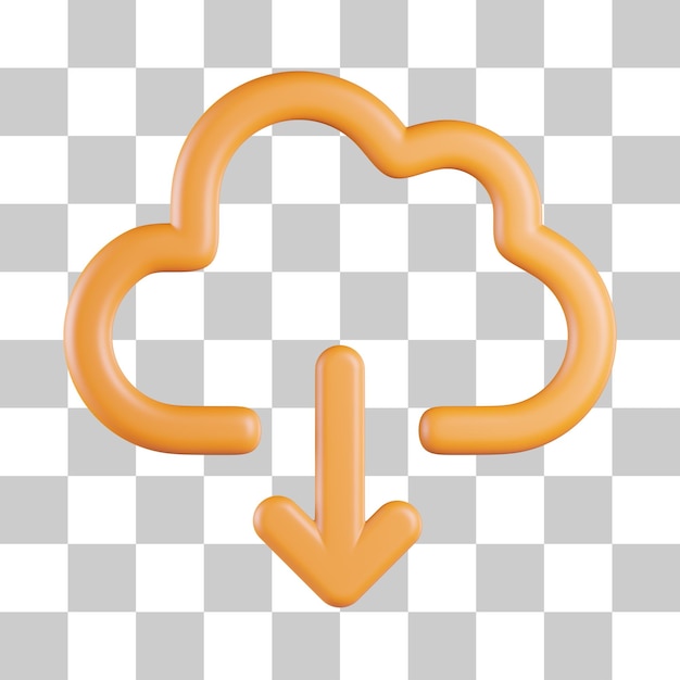 Downloaden van cloud 3d-pictogram