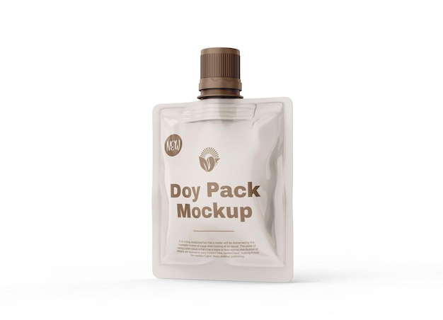 Doy pack Makieta opakowania plastikowego lub foliowego