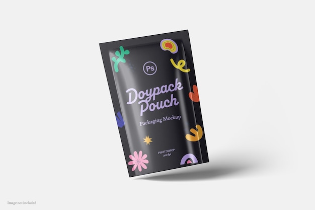 PSD doypack pouch packaging mockup