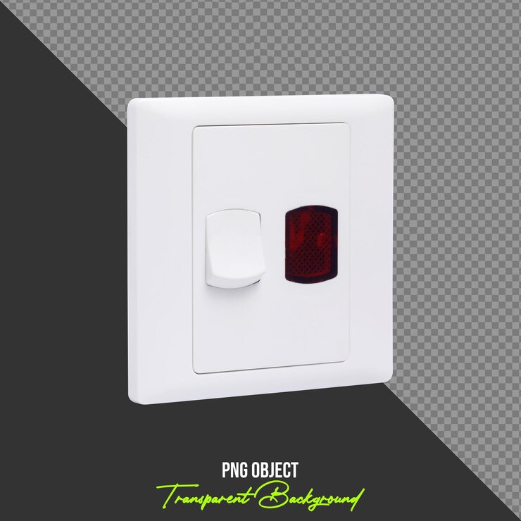PSD dp switch isolated on transparent background