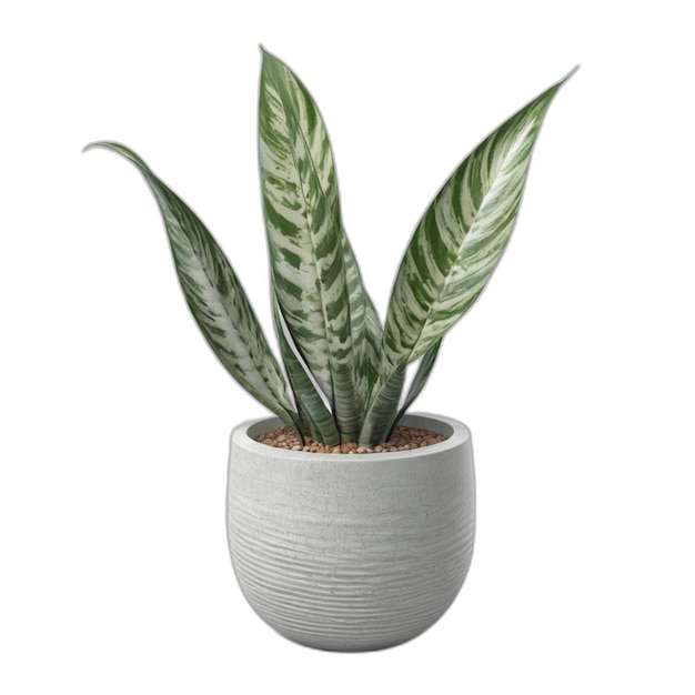 Dracaena Trifasciata Roślina Psd Na Białym Tle