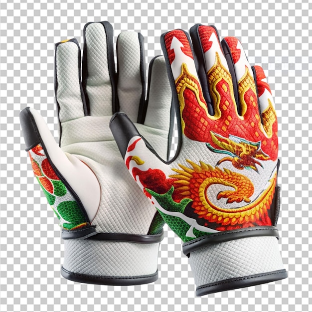 PSD dragon boat racing gloves on transparent background