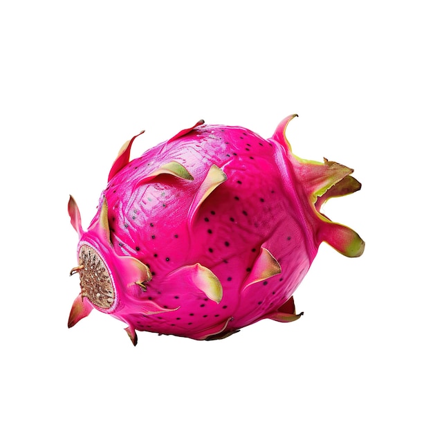 PSD dragon fruit isolated on white background