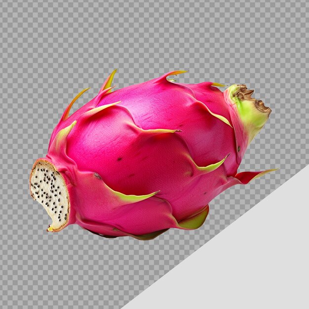 Dragon fruit or pitaya isolated on transparent background png