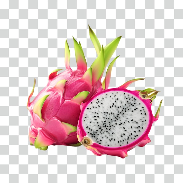 PSD dragon fruit transparent background