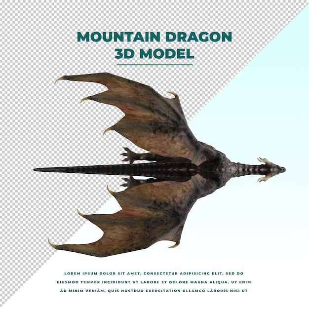 PSD dragon isolated