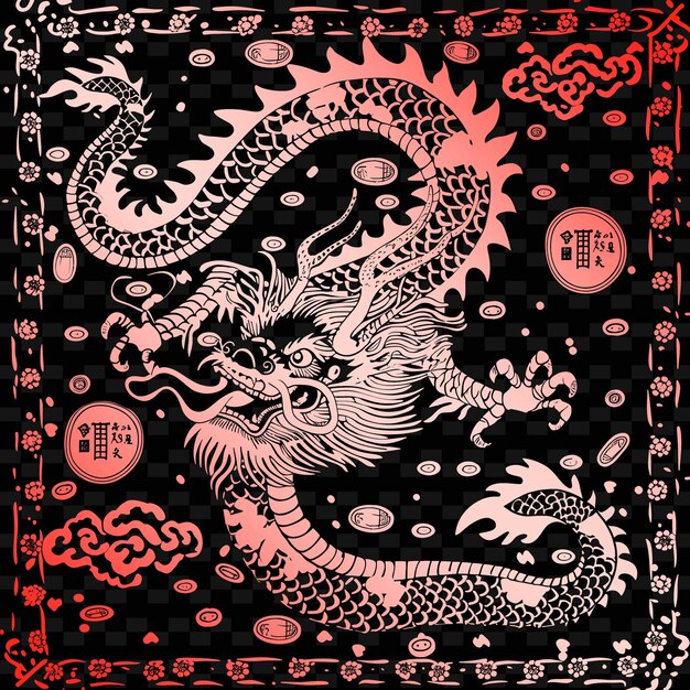 A dragon with a dragon on it and the word quot the year of the year quot