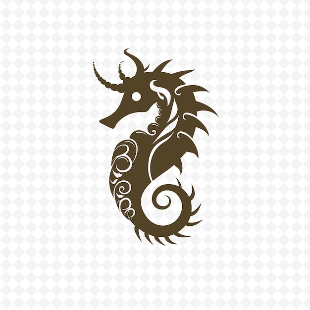 A dragon with a pattern on it