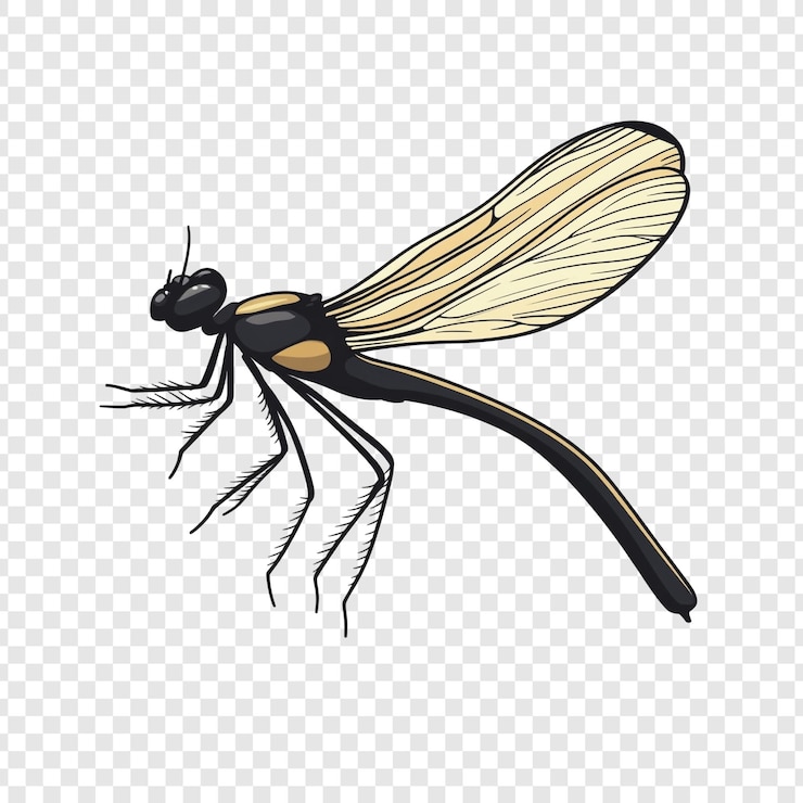 PSD dragonfly illustration