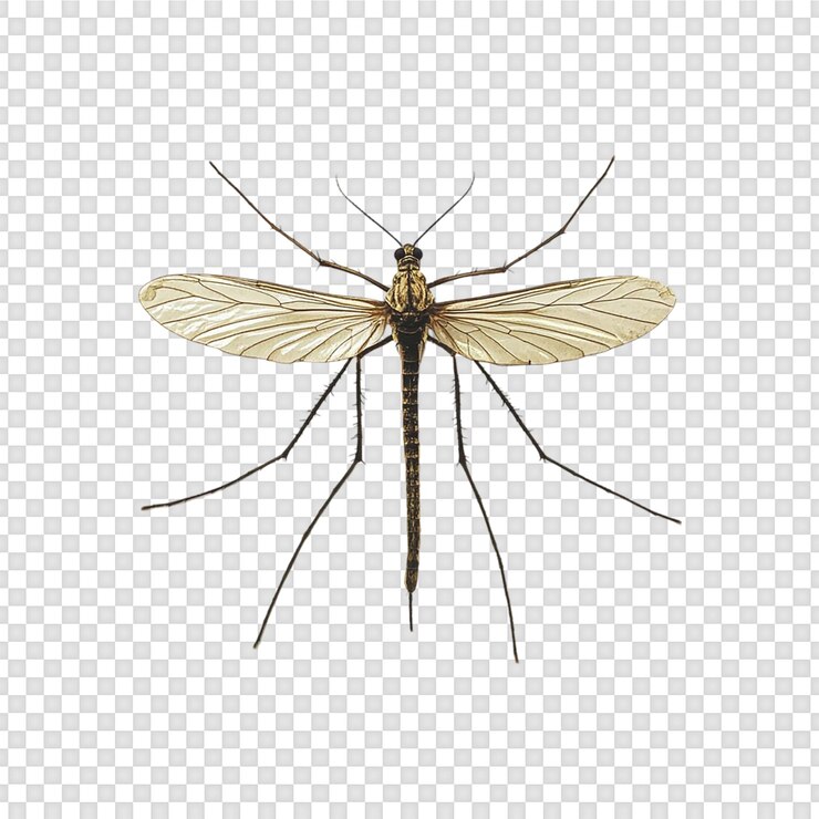 PSD dragonfly isolated on transparent background