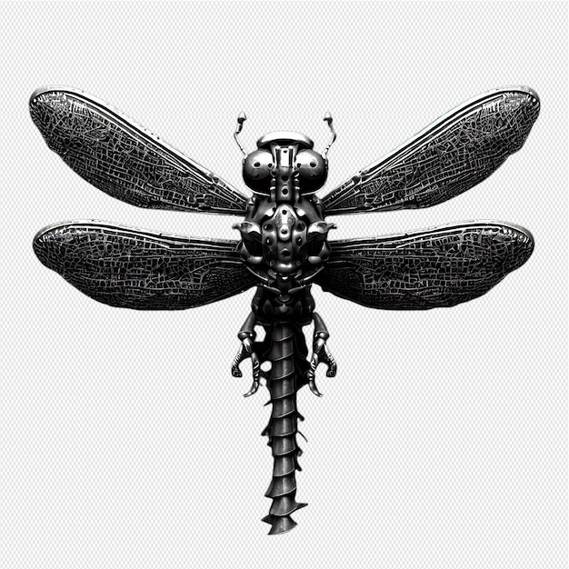 PSD dragonfly metal