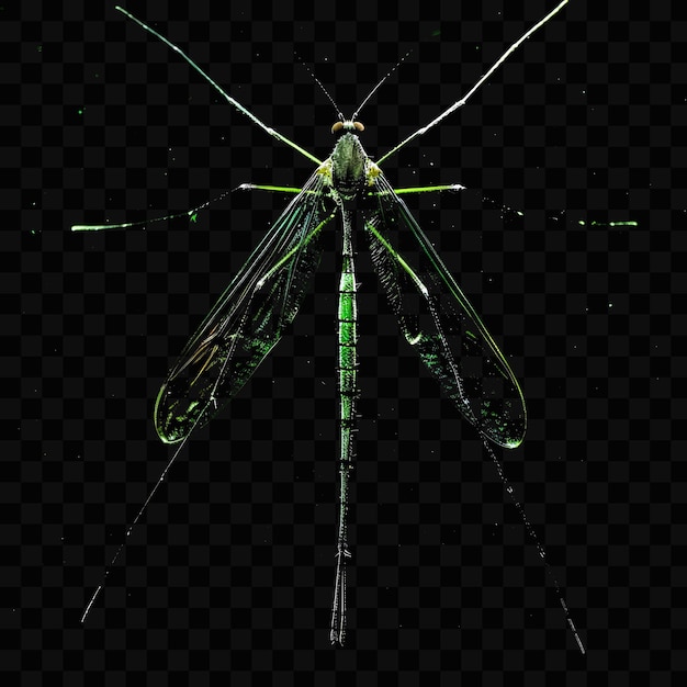 A dragonfly with green and yellow on the front and the green on the bottom