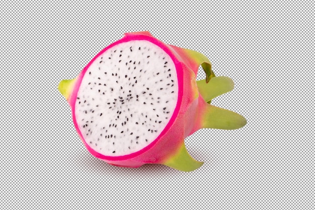 Dragonfruit Lub Pitaya Na Białym Tle Na Tle Alfa