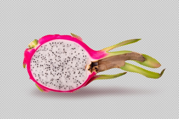 Dragonfruit of Pitaya geïsoleerd op alpha background