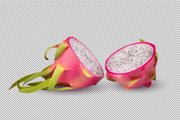 PSD dragonfruit or pitaya isolated on alpha background