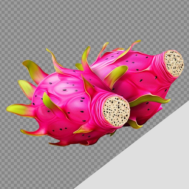 투명 배경에 고립 된 Dragonfruit Png