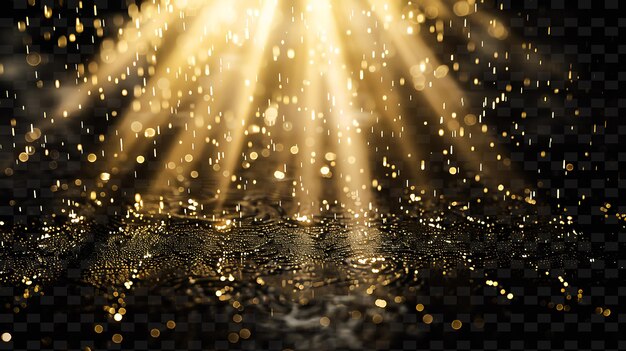 PSD dramatic glowing spotlight rain with bright beams and white png neon light effect y2k collection