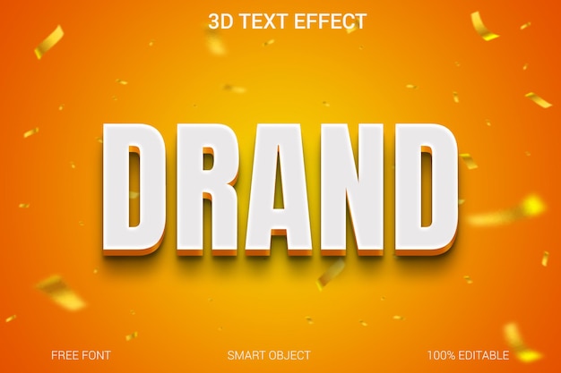 Drand 3d Text Effect Templata