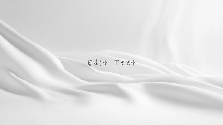 PSD draped white fabric with soft folds and shadows
