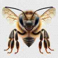 PSD a drawing of a bee with a black and yellow face