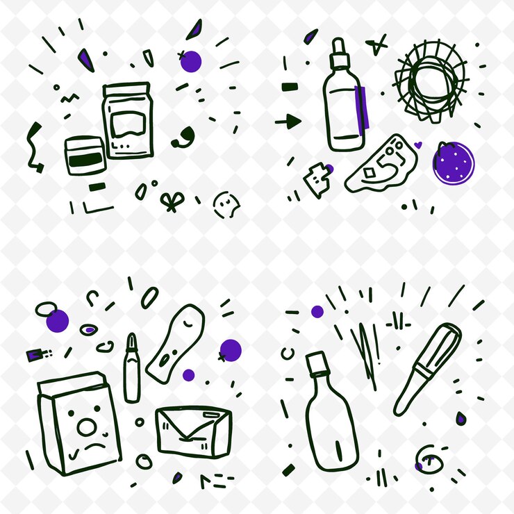 PSD a drawing of a bottle and a bottle of alcohol