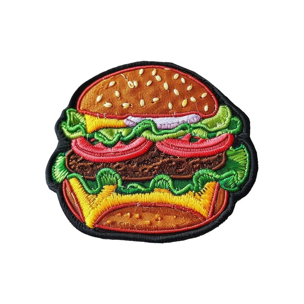 PSD a drawing of a burger with the word burger on it