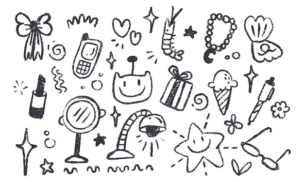 筆で絵を描く