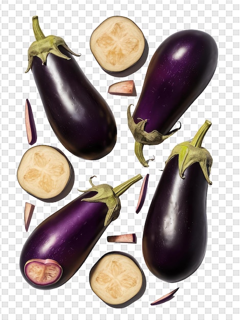 PSD a drawing of eggplant with the words eggplant on it